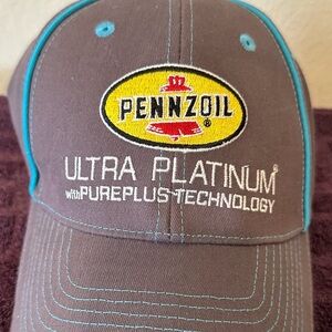 Pennzoil Platinum Hat Oil Gas Station Logo Nascar Racing Baseball Adjustable Cap
